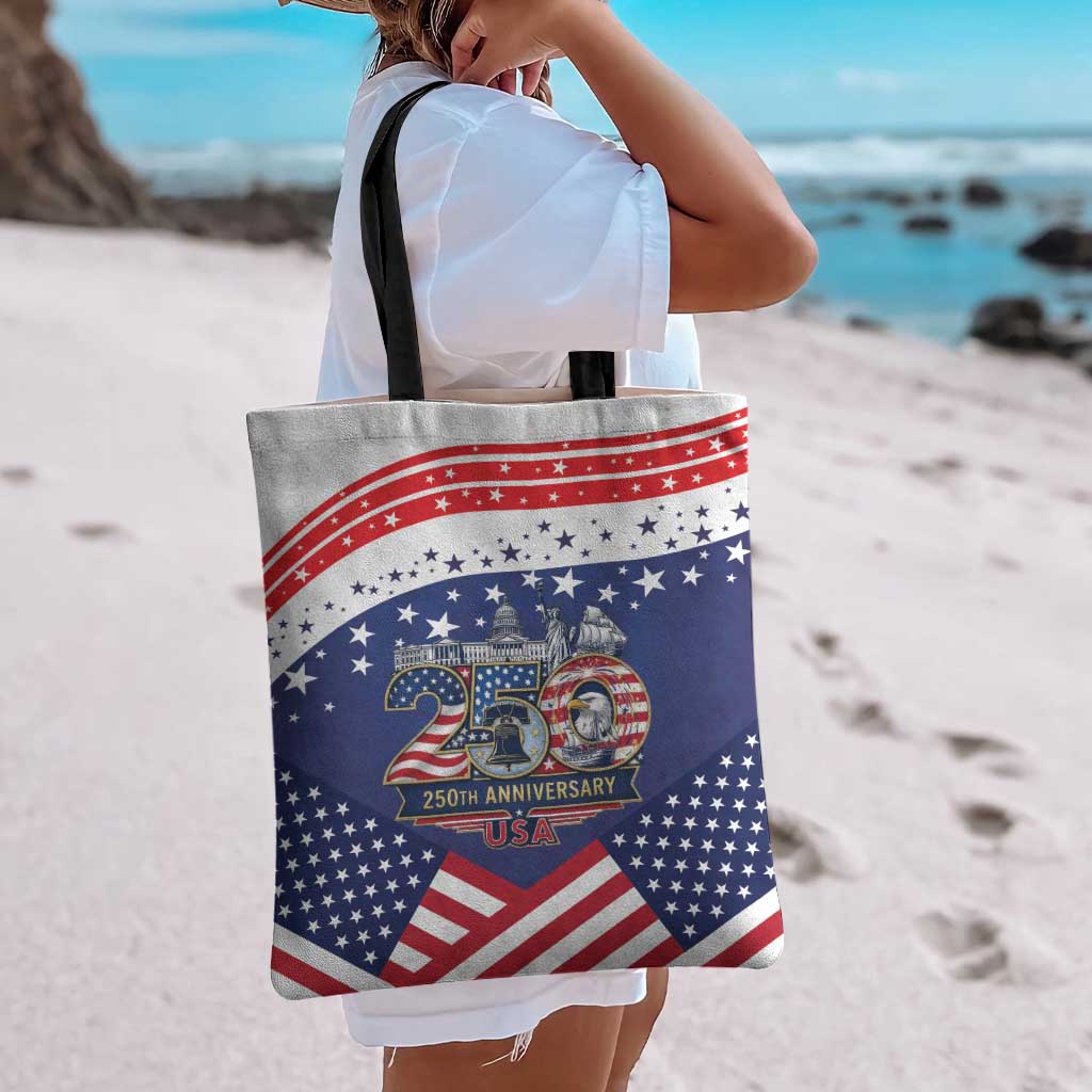 USA 250 Years of Freedom Tote Bag All American Pride