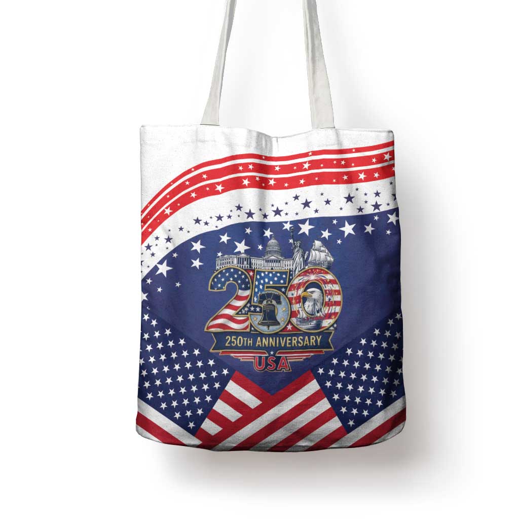 USA 250 Years of Freedom Tote Bag All American Pride