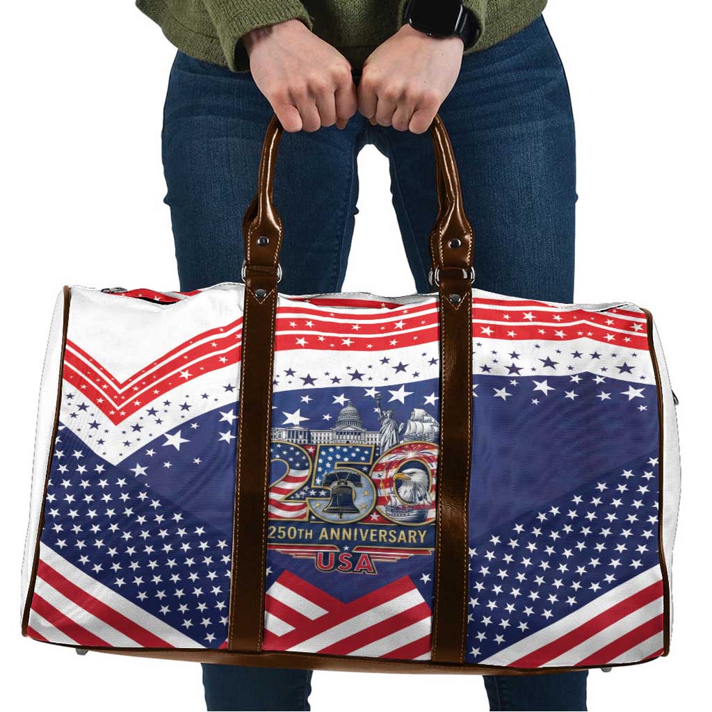 USA 250 Years of Freedom Travel Bag All American Pride