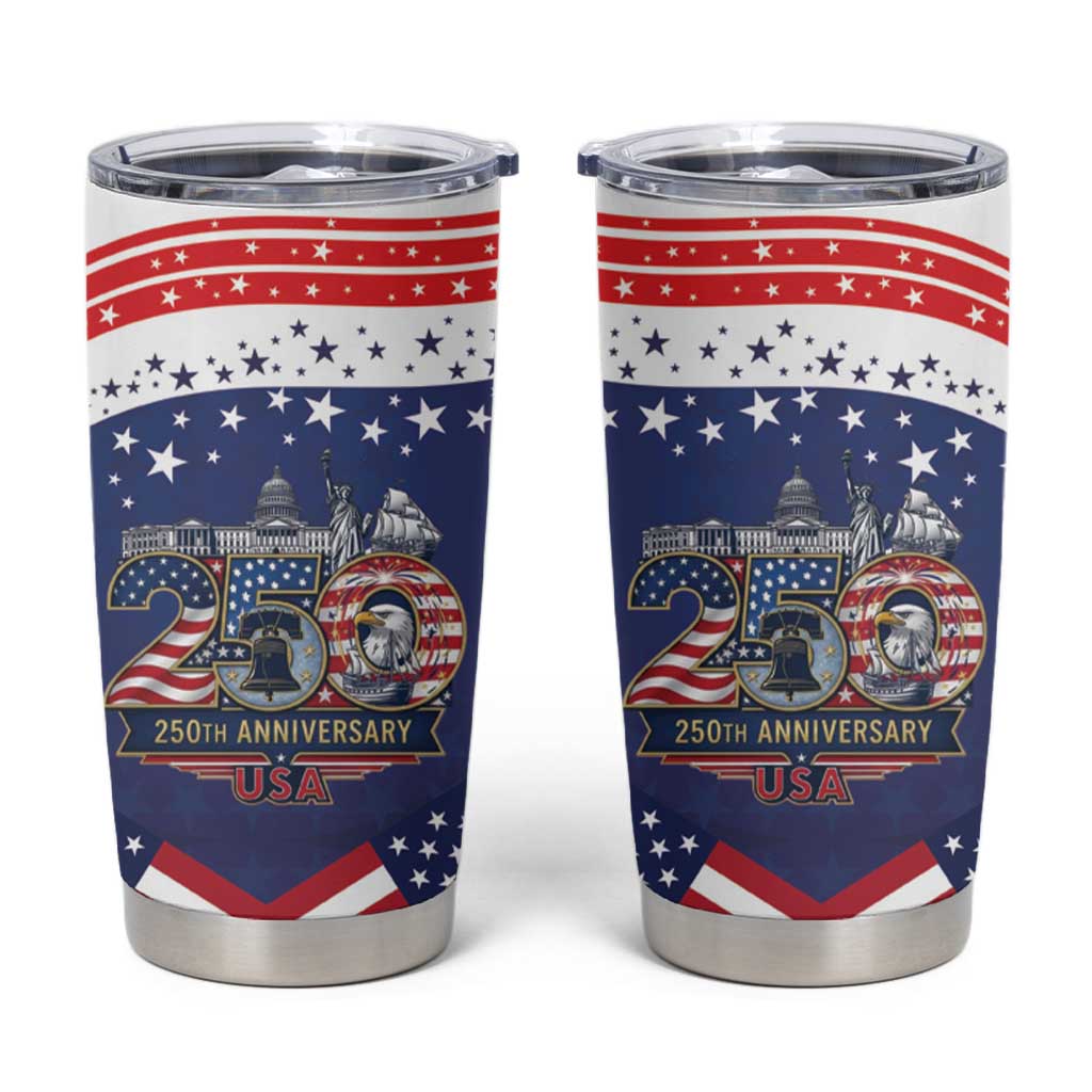 USA 250 Years of Freedom Tumbler Cup All American Pride