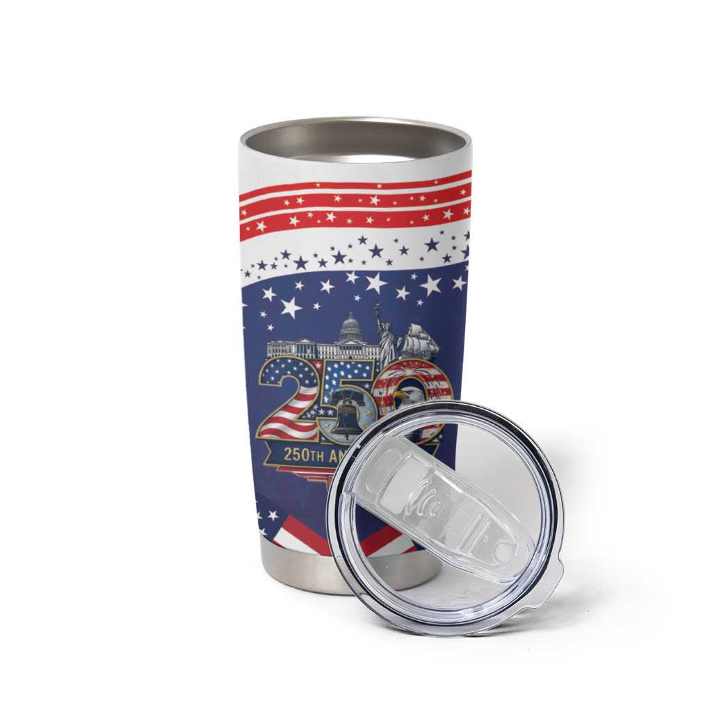 USA 250 Years of Freedom Tumbler Cup All American Pride