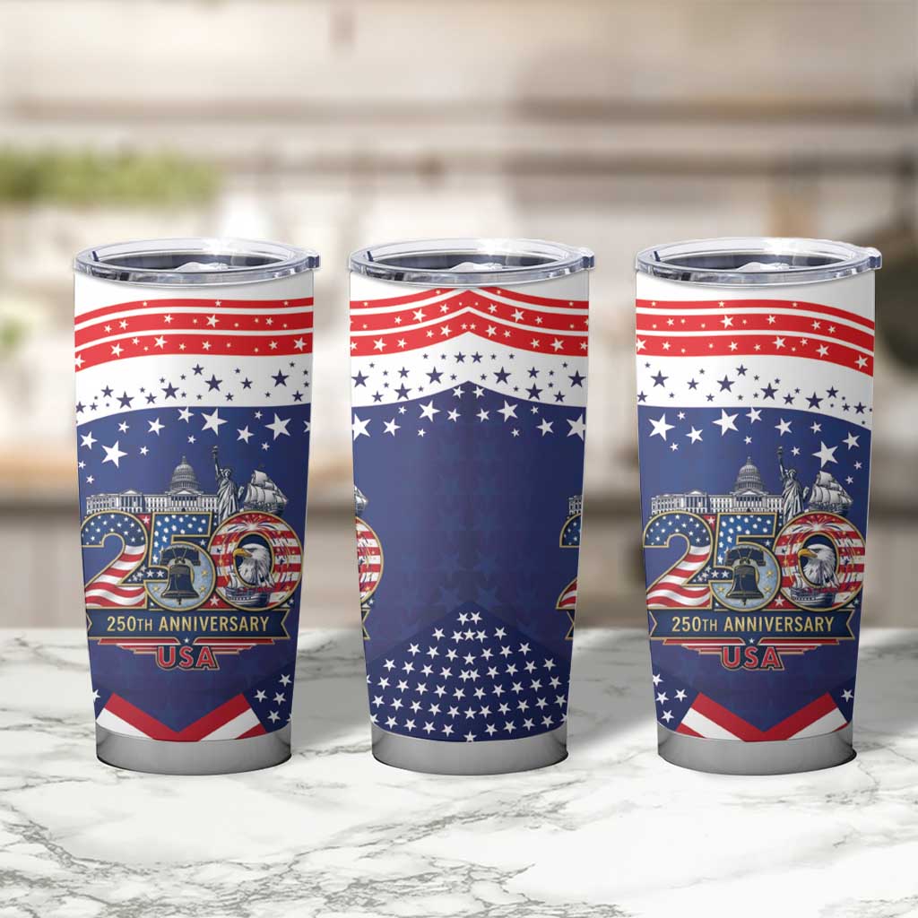 USA 250 Years of Freedom Tumbler Cup All American Pride