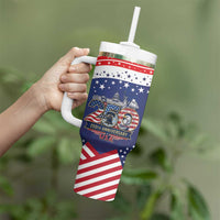 USA 250 Years of Freedom Tumbler With Handle All American Pride