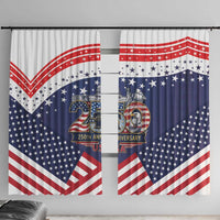 USA 250 Years of Freedom Window Curtain All American Pride