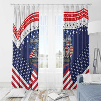 USA 250 Years of Freedom Window Curtain All American Pride