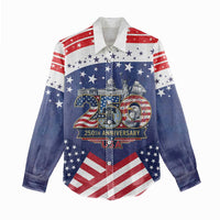 USA 250 Years of Freedom Women Casual Shirt All American Pride