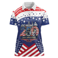 USA 250 Years of Freedom Women Polo Shirt All American Pride