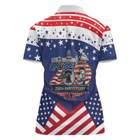 USA 250 Years of Freedom Women Polo Shirt All American Pride