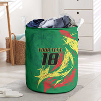Senegal Football Pride Custom Laundry Basket Les Lions de la Teranga