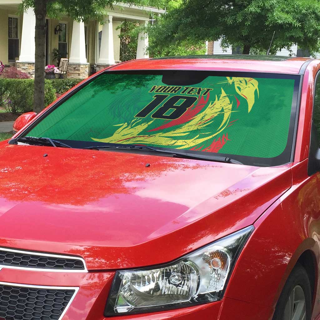 Senegal Football Pride Custom Auto Sun Shade Les Lions de la Teranga
