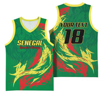 Senegal Football Pride Custom Basketball Jersey Les Lions de la Teranga