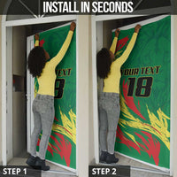 Senegal Football Pride Custom Door Cover Les Lions de la Teranga