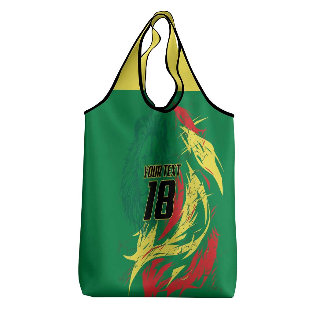 Senegal Football Pride Custom Grocery Bag Les Lions de la Teranga