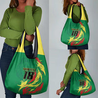 Senegal Football Pride Custom Grocery Bag Les Lions de la Teranga