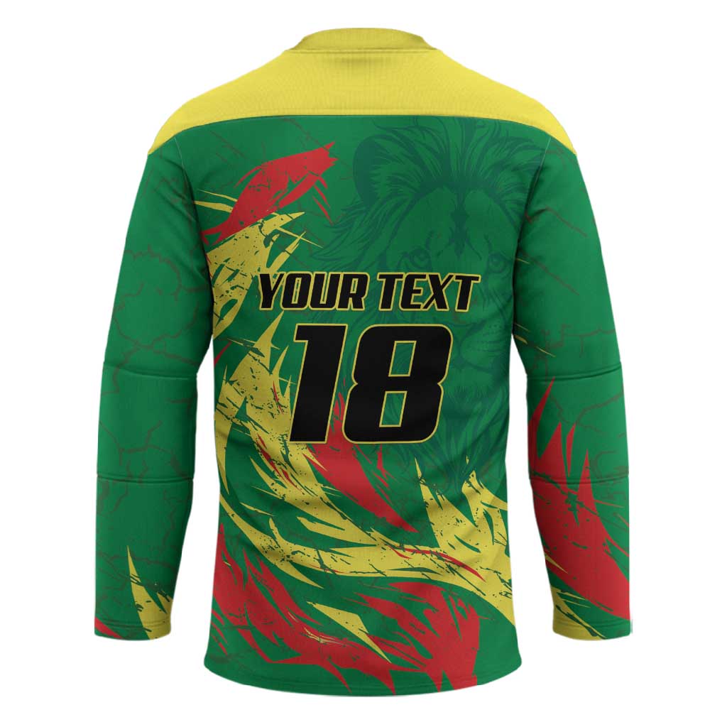 Senegal Football Pride Custom Hockey Jersey Les Lions de la Teranga