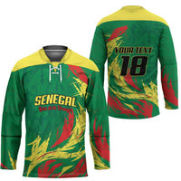Senegal Football Pride Custom Hockey Jersey Les Lions de la Teranga