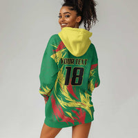 Senegal Football Pride Custom Hoodie Dress Les Lions de la Teranga