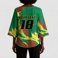 Senegal Football Pride Custom Kimono Sleeve Blouse Les Lions de la Teranga