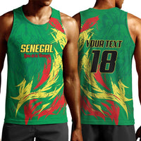 Senegal Football Pride Custom Men Tank Top Les Lions de la Teranga