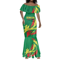 Senegal Football Pride Custom Mermaid Dress Les Lions de la Teranga