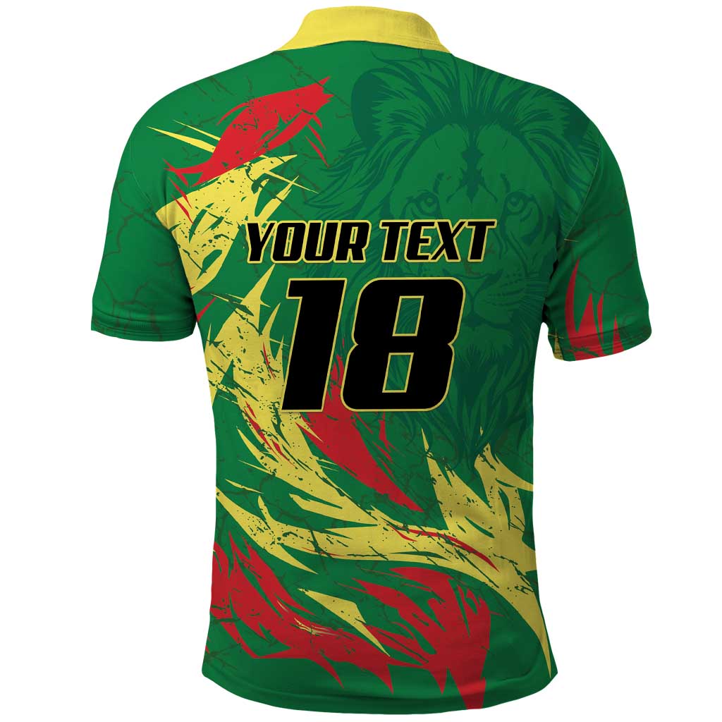 Senegal Football Pride Custom Polo Shirt Les Lions de la Teranga