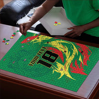 Senegal Football Pride Custom Puzzle Les Lions de la Teranga