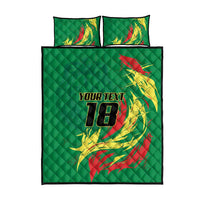 Senegal Football Pride Custom Quilt Bed Set Les Lions de la Teranga