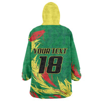 Senegal Football Pride Custom Wearable Blanket Hoodie Les Lions de la Teranga