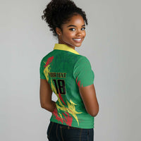 Senegal Football Pride Custom Women Polo Shirt Les Lions de la Teranga