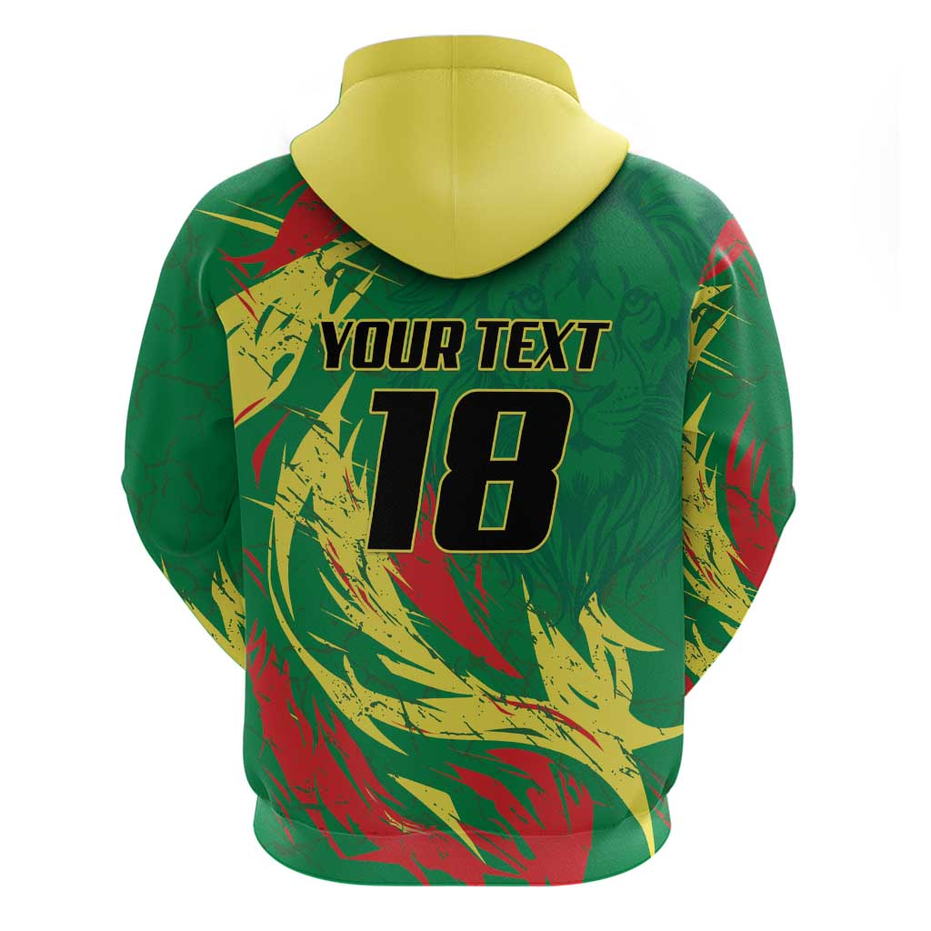 Senegal Football Pride Custom Zip Hoodie Les Lions de la Teranga