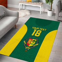 Senegal Football Custom Area Rug Pride of African Champions
