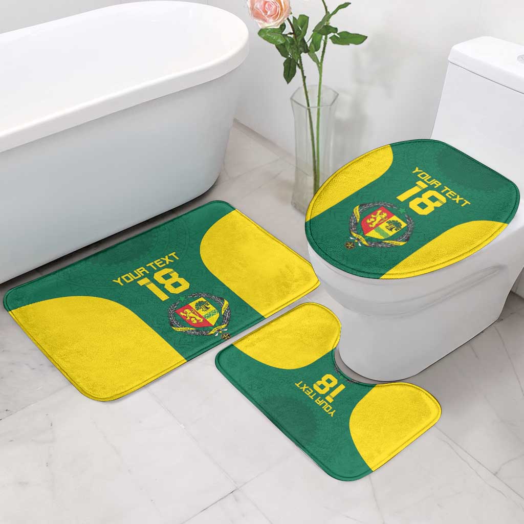 Senegal Football Custom Bathroom Set Pride of African Champions