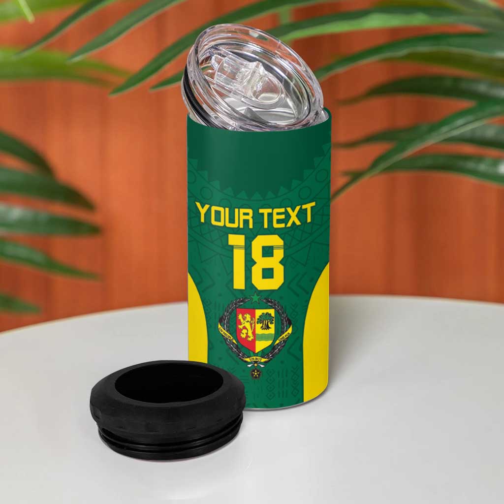 Senegal Football Custom 4 in 1 Can Cooler Tumbler Pride of African Champions