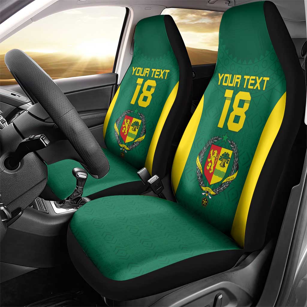 Senegal Football Custom Car Seat Cover Pride of African Champions