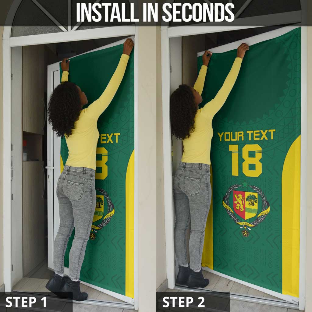 Senegal Football Custom Door Cover Pride of African Champions