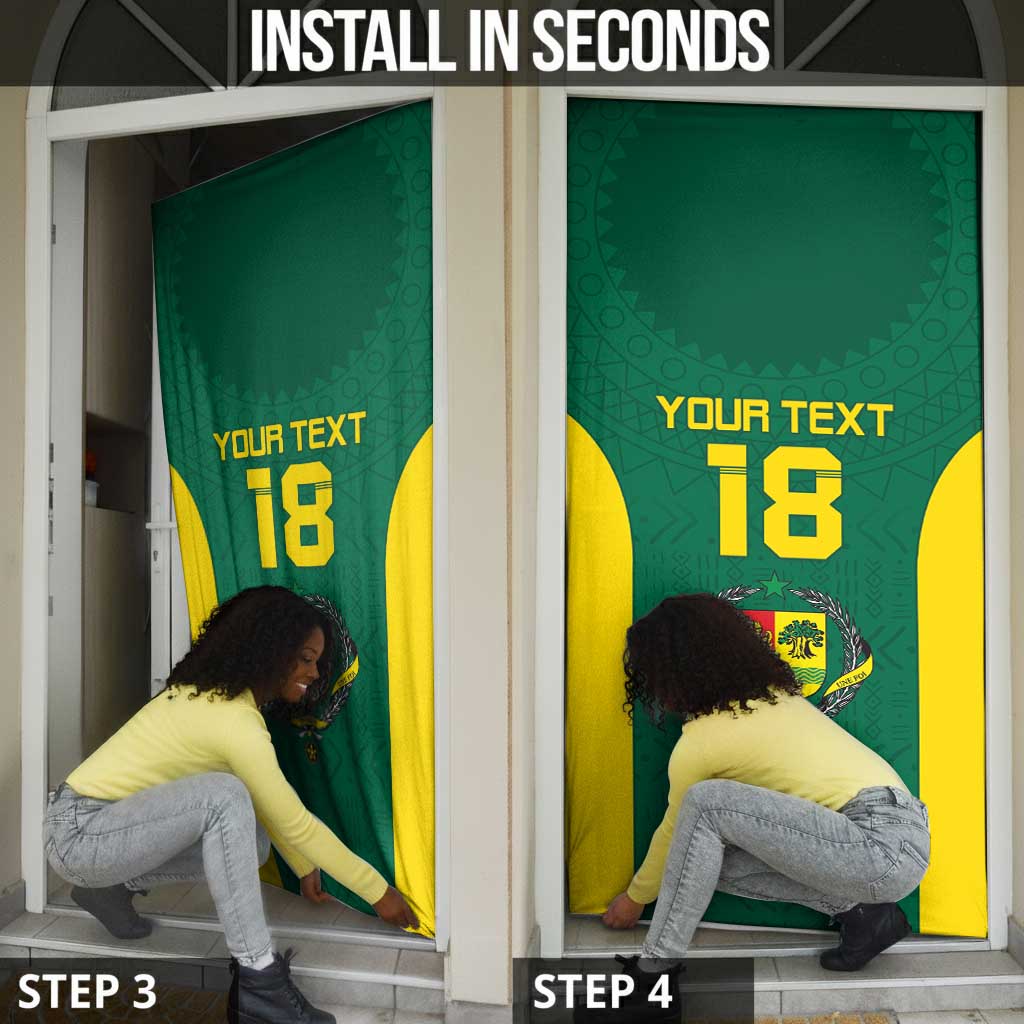 Senegal Football Custom Door Cover Pride of African Champions
