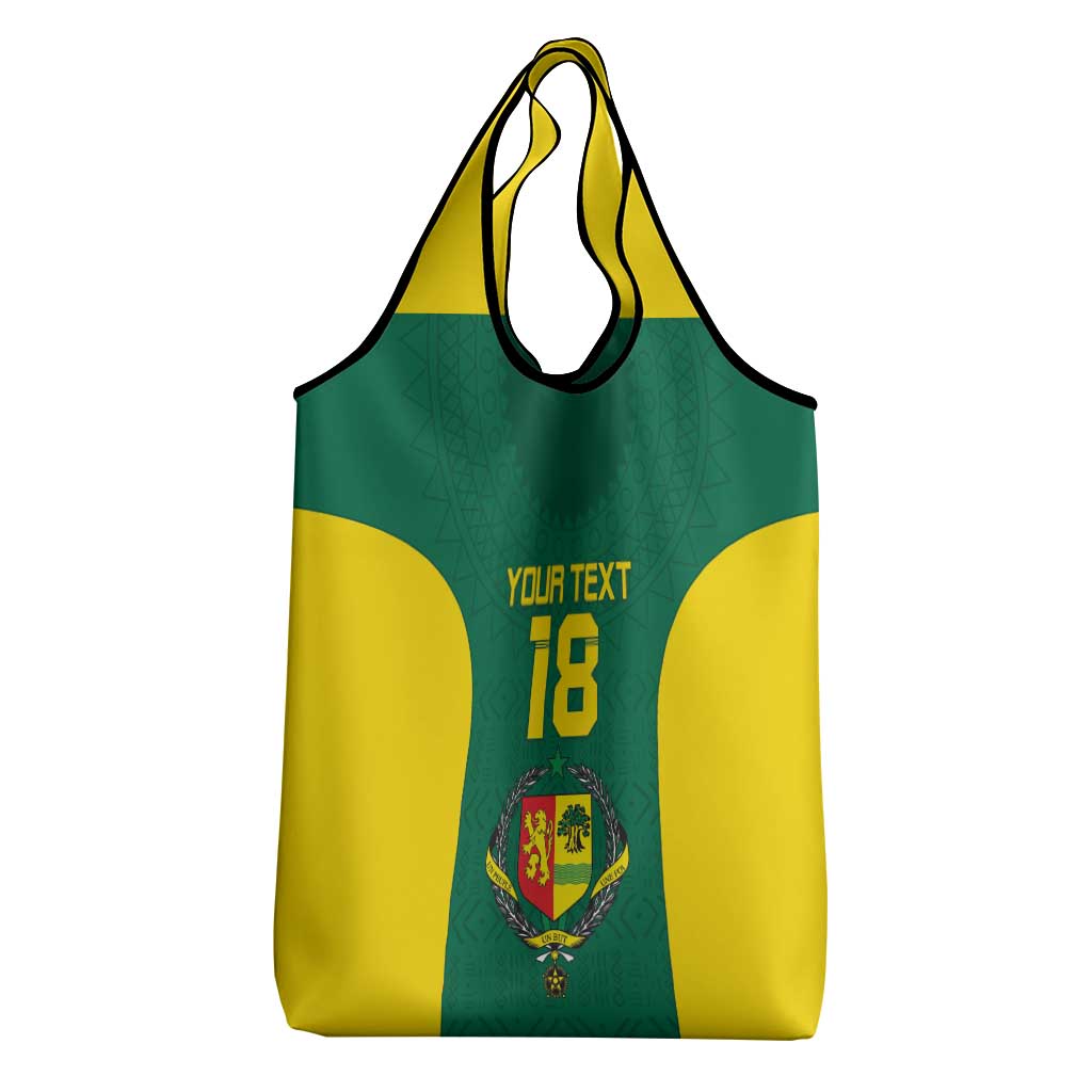 Senegal Football Custom Grocery Bag Pride of African Champions