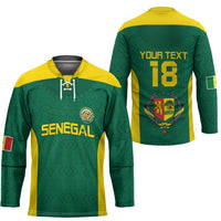 Senegal Football Custom Hockey Jersey Pride of African Champions