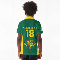 Senegal Football Custom Kid Polo Shirt Pride of African Champions