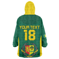 Senegal Football Custom Kid Wearable Blanket Hoodie Pride of African Champions