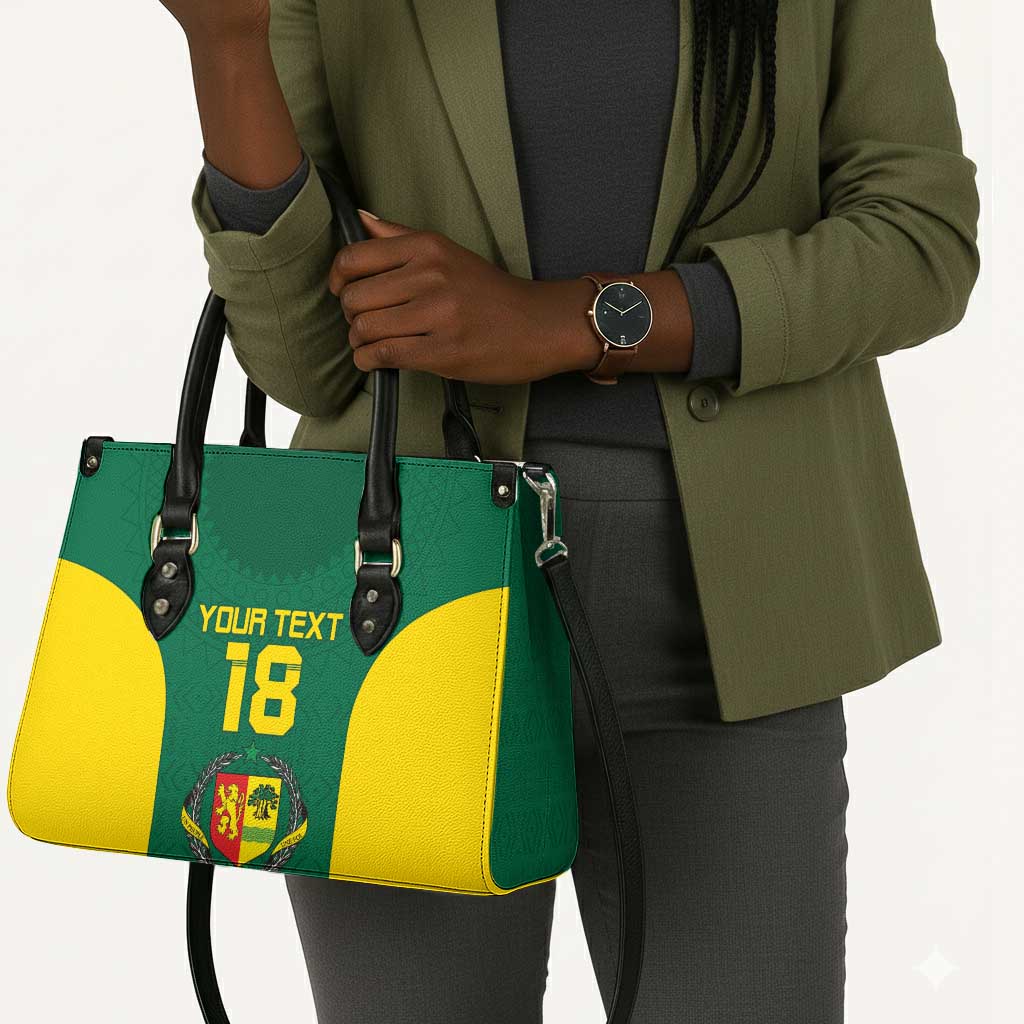 Senegal Football Custom Leather Bag Pride of African Champions