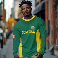 Senegal Football Custom Long Sleeve Shirt Pride of African Champions