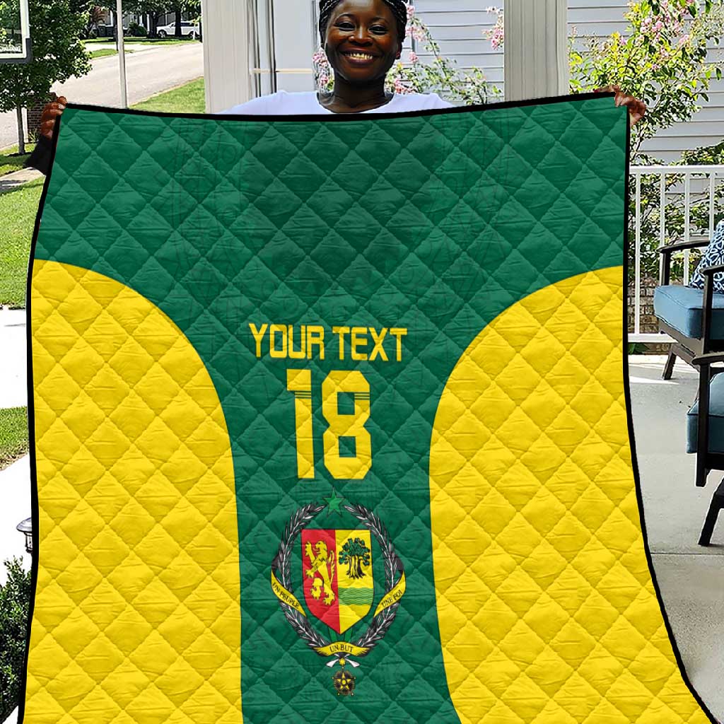 Senegal Football Custom Quilt Pride of African Champions