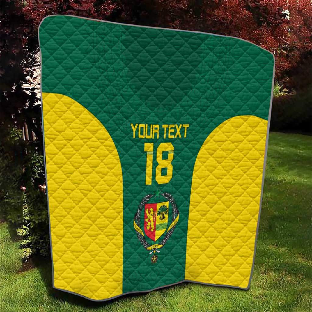 Senegal Football Custom Quilt Pride of African Champions