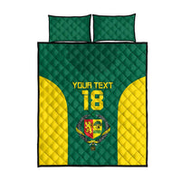 Senegal Football Custom Quilt Bed Set Pride of African Champions