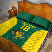 Senegal Football Custom Quilt Bed Set Pride of African Champions