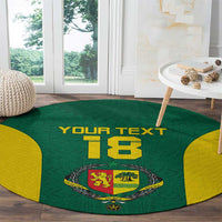 Senegal Football Custom Round Carpet Pride of African Champions