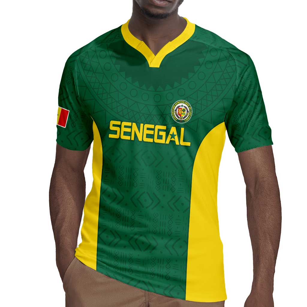 Senegal Football Custom Rugby Jersey Pride of African Champions