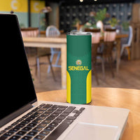 Senegal Football Custom Skinny Tumbler Pride of African Champions