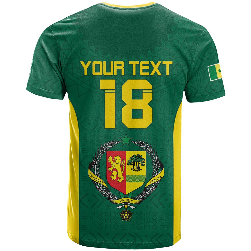 Senegal Football Custom T shirt Pride of African Champions